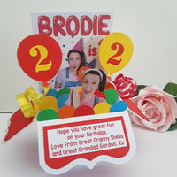 Image 10 of  Personalised Ms Rachel  Inspired Pop Up Card Box, Personalised Ms Rachel Inspired Centrepiece 