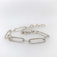 Image 1 of Bracelet à mailles trombone avec serti