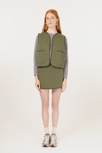 Image 2 of GILET CINDY QUILT MILITARE