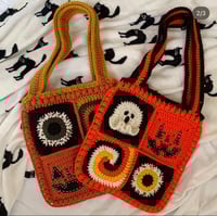 Image 1 of PRE-ORDER Halloween Crochet Tote Bag