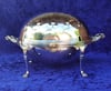 Antique Mappin And Webb Silverplated Roll-Over Serving Dish Dome Top Tureen