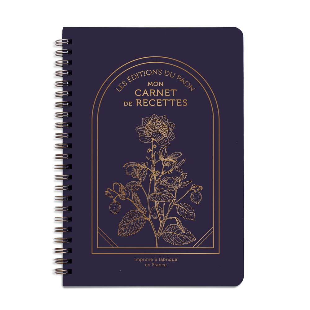 Image of CARNET DE RECETTES HERBORISTE violet