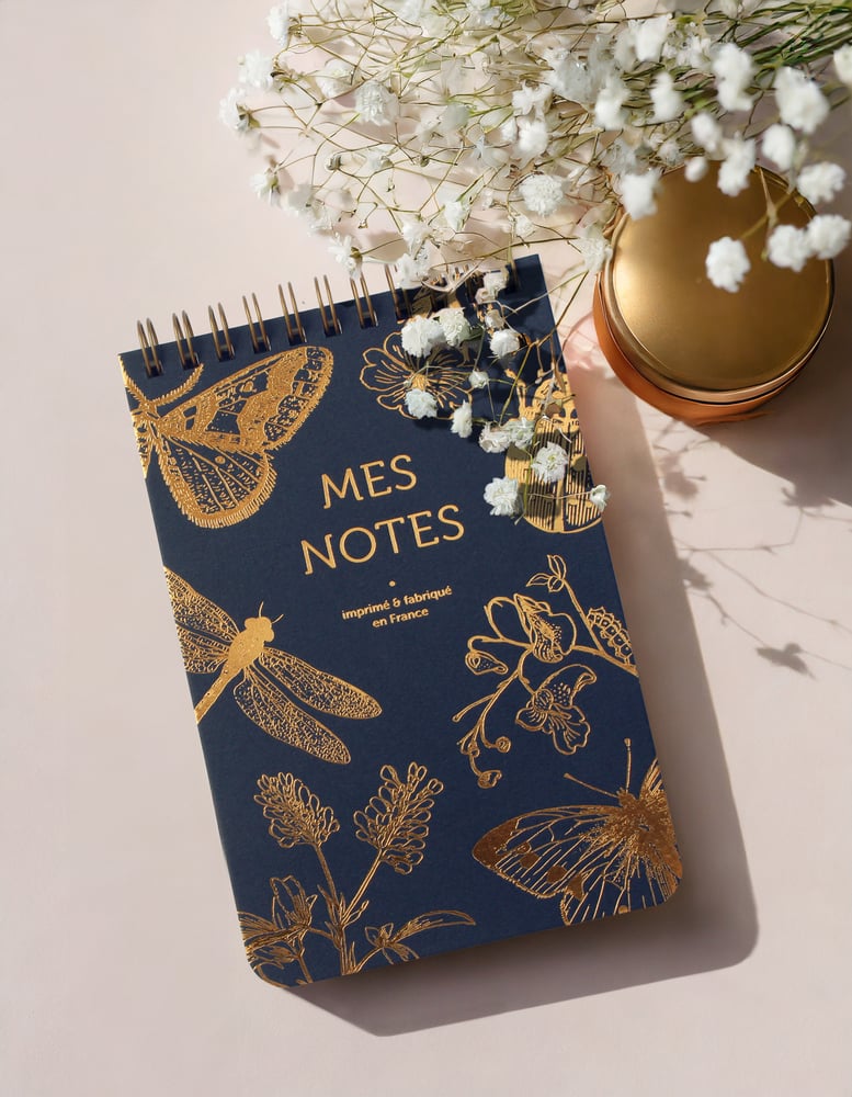 Image of PETIT BLOC PAPILLONS bleu marine
