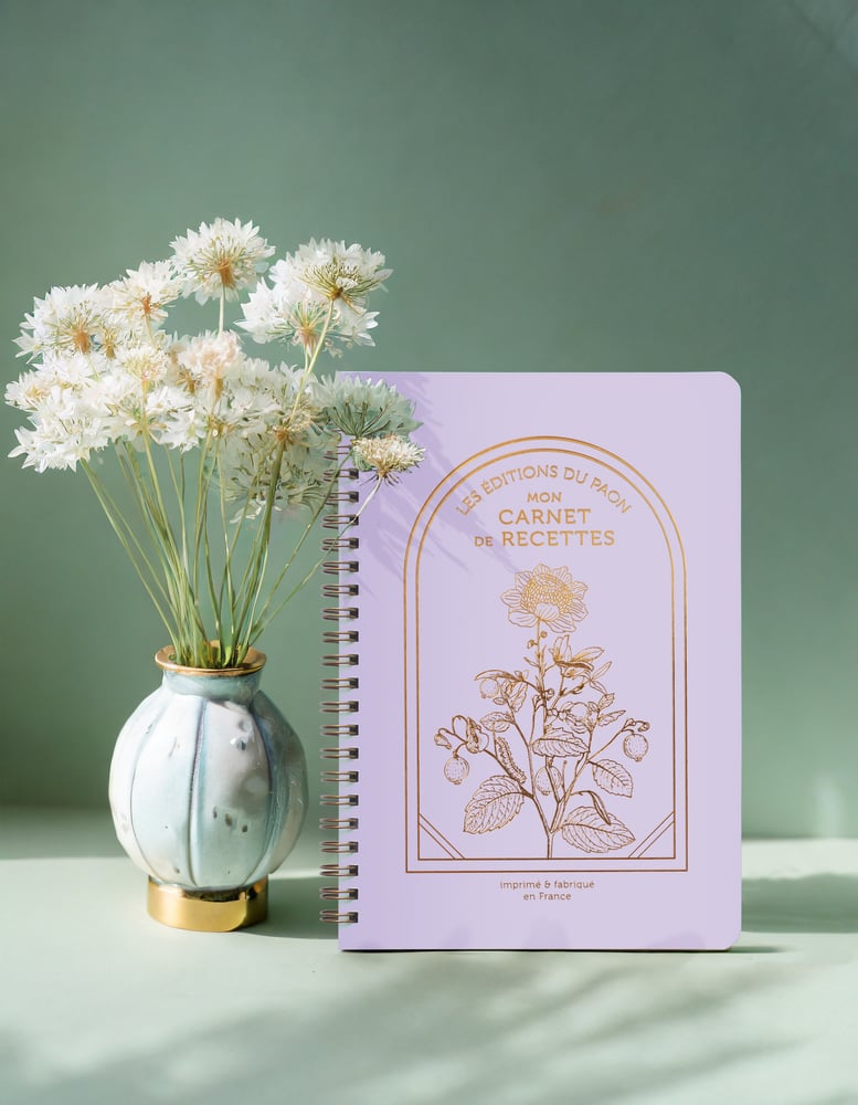 Image of CARNET DE RECETTES HERBORISTE violet