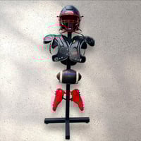 Football equipment rack