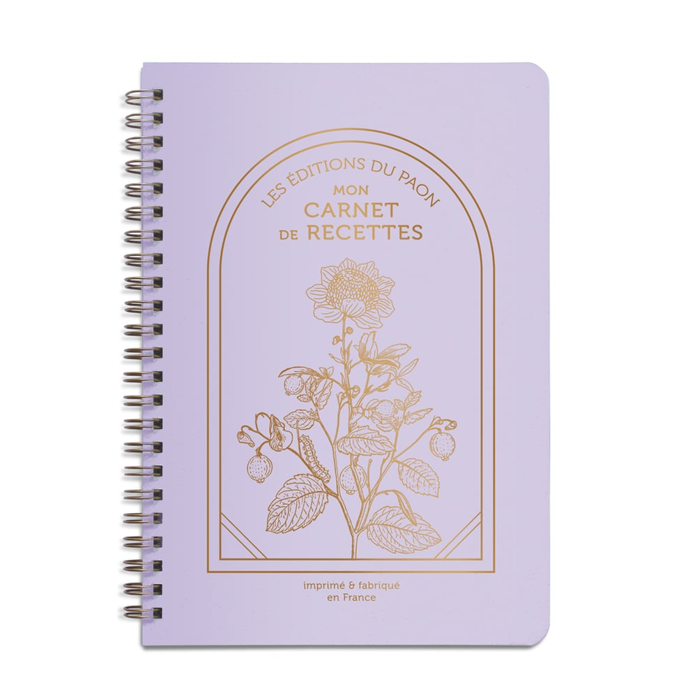 Image of CARNET DE RECETTES HERBORISTE lilas