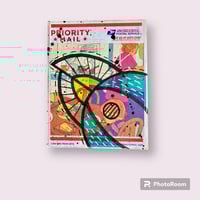 Mixed Media on USPS Label 2