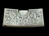 Victorian Curved Sterling Silver Card Case Joseph Gloster Birmingham 1898