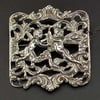 Antique Victorian Sterling Silver Brooch London 1890