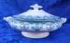 Johnson Brothers Aqua Design Bone China Gold Accent Vegetable Tureen