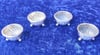 Antique Victorian Sterling Silver Set Of 4 Salts Harwood &amp; Co 1883 Birmingham