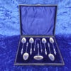 Apostle Spoons Set Sterling Silver Sugar Nips Sugar Sifter Birmingham 1896 Cased