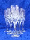 Gleneagles Of Edinburgh Crystal Argyle Flute 6 Glasses 24% Lead Crystal (AG13)