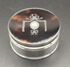 Antique Sterling Silver And Pique Tortoiseshell Pill Box London 1922