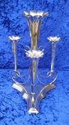 Antique Victorian Silver Plated Epergne Centrepiece Four Flutes And Base (EPNS)