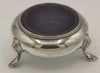 Antique Victorian Salt Pot 'Cauldron' Sterling Silver  GRC (GR Collis) &amp; Co 1835