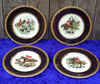 Set Of Four Weatherby Hanley Royal Falcon Ware Rack Plates Hunting Scenes 27.5cm