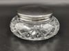 Elizabeth II 1954 Silver Topped Cut Glass Dressing Table Powder Jar