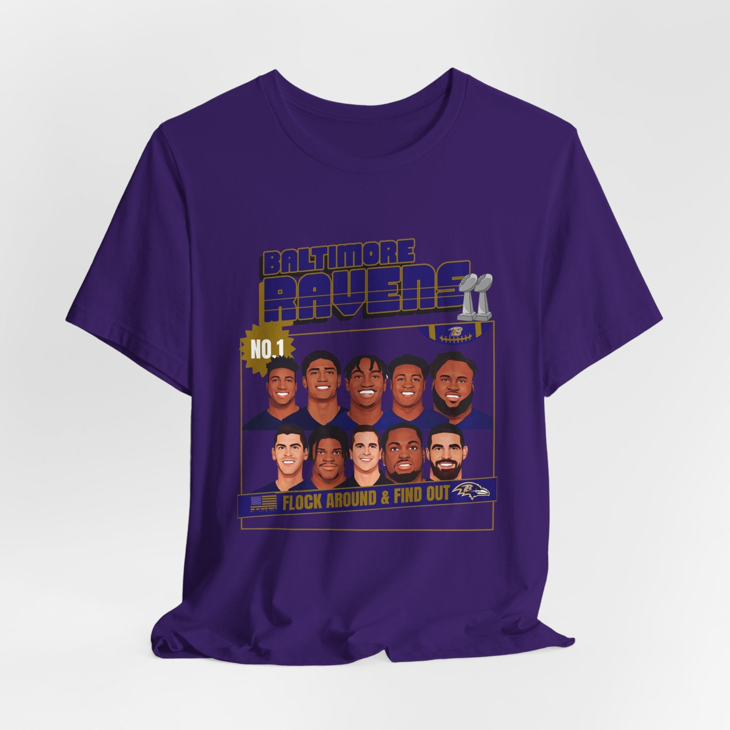 Image of Ravens Caricature T-Shirt