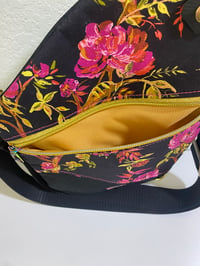 Image 2 of Fuchsia Floral & Black Traveler Sling