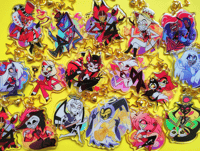 Image 1 of PREORDERS Hazbin Hotel Acrylic Epoxy Keychains