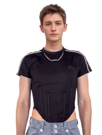 Image 1 of 👇 - 60% GOURMETTE corset t-shirt black 2̶7̶5̶ E̶U̶R̶