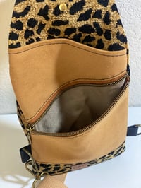 Image 4 of Plush Leopard Mini Traveler's Sling