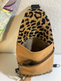 Image 2 of Plush Leopard Mini Traveler's Sling