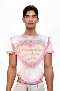 Image 1 of EATDACAKE corset t-shirt