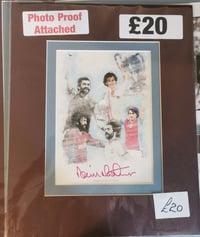 Image 1 of Signed Dennis Mortimer photo with FREE Gone to Europe sign 