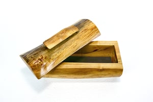 Image of Maple Wood Rustic Keepsake box, County Style Gift Box, Rustic Home Decor, Wooden Treasure