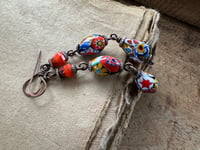 Image 2 of Vintage Italian Millefiori earrings/ n159