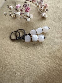 Image 5 of Pale Rose Quartz earrings/ n50