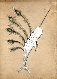 Image 2 of 'The Last Narwhal' Greeting Card