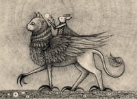 Image 2 of 'The Magic Cat' Greeting Card