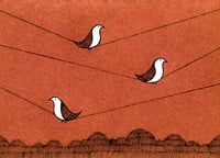 Image 2 of 'Three Birds' Greeting Card