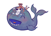 Laboon & Luffy Sticker