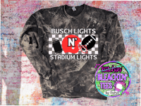 Busch Lights and Stadium Lights Black Crew neack 