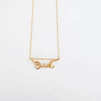 Image 1 of "Oui" Necklace-gold-Made to Order