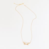 Image 2 of "Oui" Necklace-gold-Made to Order