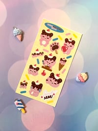 Image 1 of Nunupolitan Bear Sticker Sheet