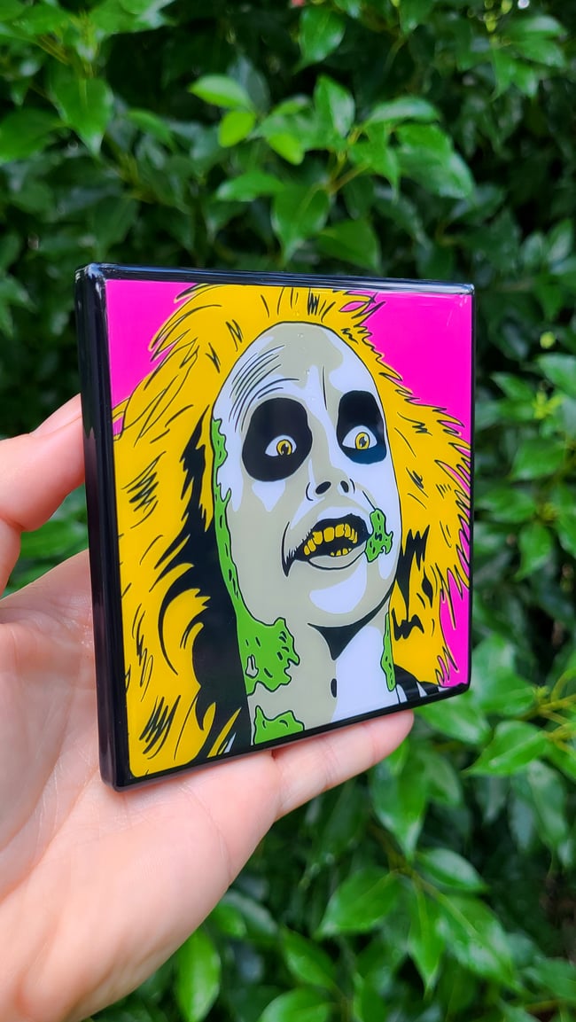 Beetlejuice Pop Art Craft Coaster 