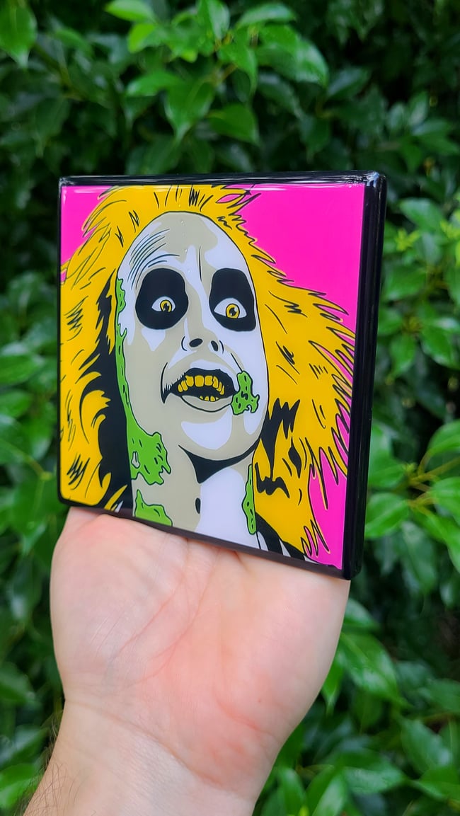 Beetlejuice Pop Art Craft Coaster 