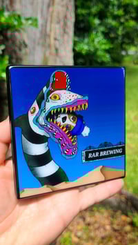 Image 2 of RAR Brewing "Eat Me" Beetlejuice Craft Coaster