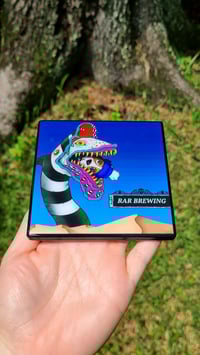 Image 3 of RAR Brewing "Eat Me" Beetlejuice Craft Coaster