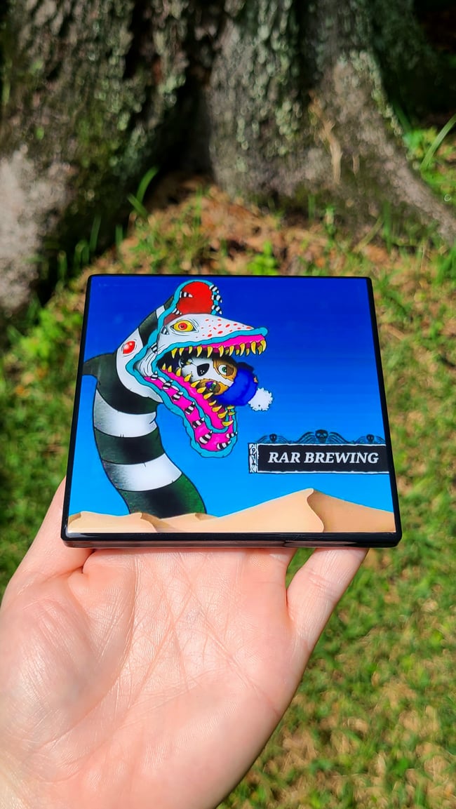 RAR Brewing "Eat Me" Beetlejuice Craft Coaster