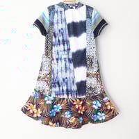 Image 10 of NFL football team chiefs bears 3T 4T 8/10 courtneycourtney patchwork tshirt dress made in chicago