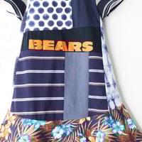 Image 11 of NFL football team chiefs bears 3T 4T 8/10 courtneycourtney patchwork tshirt dress made in chicago