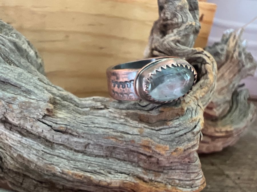Image of Copper & Moonstone ring