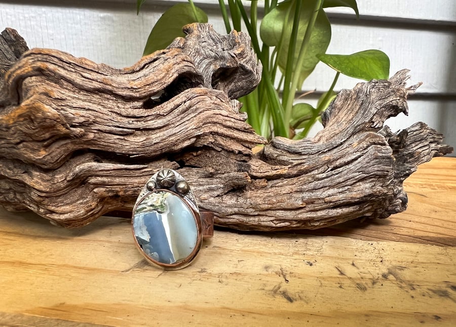 Image of Blue Calcite Ring